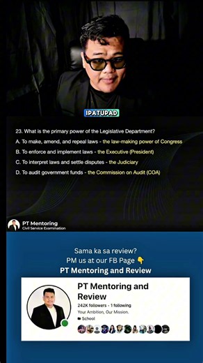 Civil Service Exam Sample Question #16