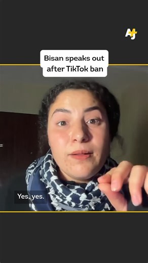 AJ+ on Instagram: "“It’s not an option. Not saying the truth, not resisting.” Since the beginning of Israel’s genocide, @wizard_bisan1 has been sharing the reality for Palestinians on the ground in Gaza to an audience of millions. On Jan. 29, just days after TikTok came under a joint U.S.-based venture, Bisan found her account on the platform was banned. After 3 NGOs applied pressure to the company, Bisan’s account was reinstated, but she received a message that many of her videos are “ineligibl