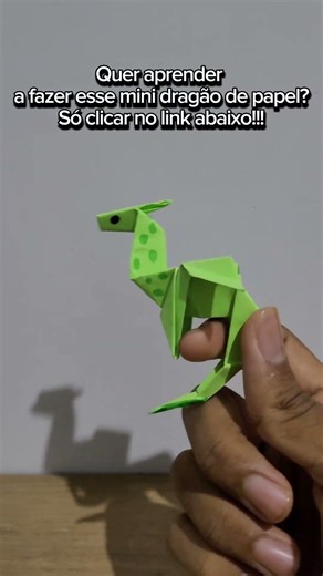 Origami/como fazer um mini dragão de papel #diy #tutorial #origami