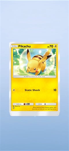 I got a Pikachu in Pokémon trading card game