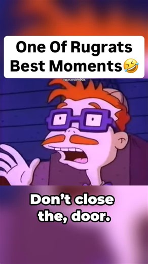 Millennial & 90's Content on Instagram: "DON’T CLOSE THE DOOR!!!🤣🤣🤣 Hilarious scene from Rugrats.💯 ——————————————————————————- Follow @paraeden90s for more content. We upload daily. Thanks for watching!🙏💯 ——————————————————————————- • • • • #90s #90snostalgia #90scartoons #rugrats #nickelodeon #cartoon #cartoons #memories #throwback #childhood #nostalgia #nostalgic #90skid #90skids #90sbaby #1990s #nineties #90sthrowback"