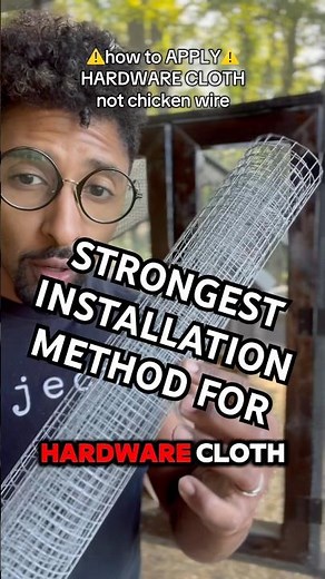 We only believe in hardware cloth, but there’s a way to effectively install it! Check it out