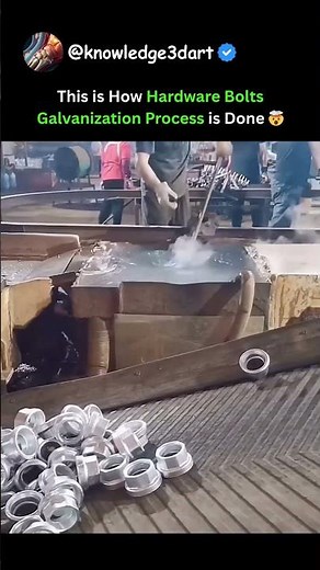 This is How Hardware Bolts Galvanization Process is Done 🤯