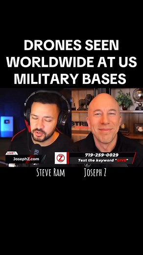 Drones over New Jersey now seen at military bases around the world - Dec 13, 2024 full episode on Joseph Z #steveram #drones #josephz #fy #fyp | STEVE RAM News