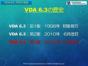 VDA6.3規格解説動画