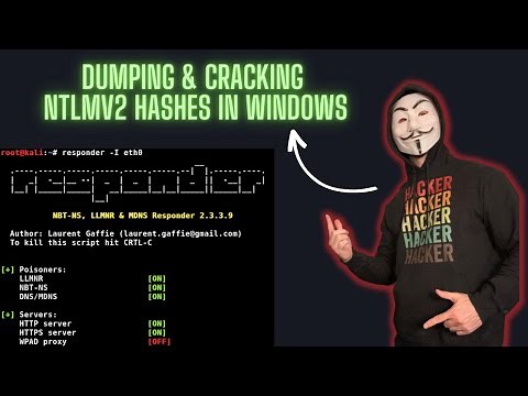 How To Dump & Crack NTLMv2 Windows Hashes - Video 2023