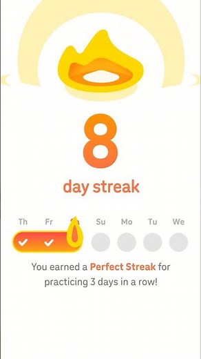 Day 8 of my Duolingo streak 🔥 #duolingo #streak