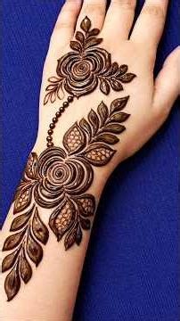 Very easy and simple Arabic mehandi design | bold mehndi design | #mehndi #hennadesign #yotubeshorts