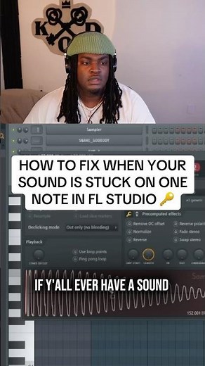 How to fix when a sound is stuck on one note in the piano roll in fl studio 🎹#flstudio