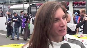 Interview Cyndie Allemann on the starting grid - Endurance Videos