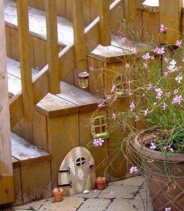 Transform your ordinary stairs with a FAIRY GARDEN DOOR!