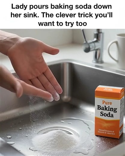 Pour baking soda down your sink | Easy craft