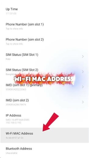 ওয়াইফাই এর ম্যাক আড্রেস বের করবো কিভাবে।।How to get Wi-Fi mac address।। Android teach B. S