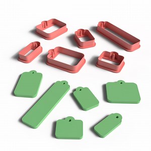 Gift Tag Cookie Cutter Set: 3D Printable STL Files (baking & Crafts) - Etsy