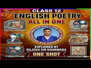 CLASS 12th FLAMINGO ALL POEMS ONE SHOT REVISION | ALL POEMS/FULL SUMMARY/EXPLANATION/LONG ANSWER