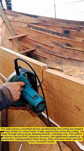 Fast & Precise Boat Frame Cutting with a Handheld Power Woodworking Tool