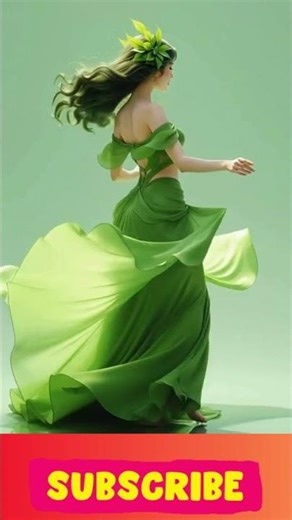 ✨ Green Fairy Dance | Magical Forest Spirit in Motion 🌿🧚‍♀️ #Shorts