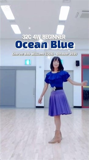 Ocean Blue Line Dance #beginner #linedance #mirlinedance #초급라인댄스