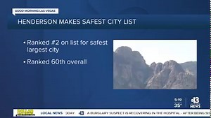 7.6K views · 133 reactions | HENDERSON SAFETY -- The city of Henderson ranks No. 2 on a recent list for being one of the nation's safest largest cities. | ktnv.com | KTNV Channel 13 Las Vegas | Facebook