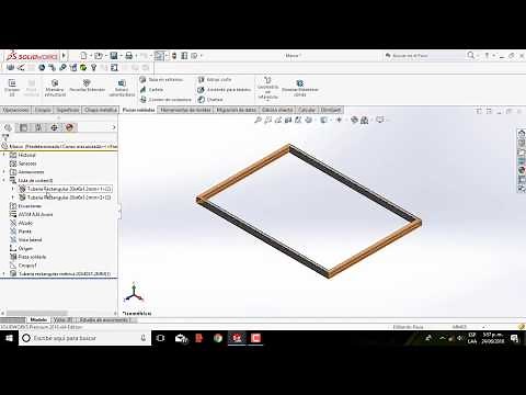Creación de miembro estructural en SolidWorks