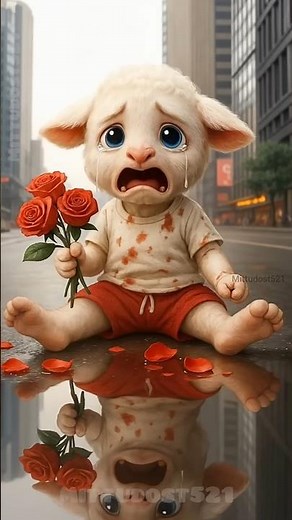 🐑A Heartbroken Lamb Cries, But Love Turns Tears Beautiful #shorts