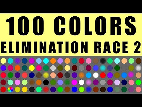 100 Colors Elimination Marble Race 2 in Algodoo \ Marble Race King