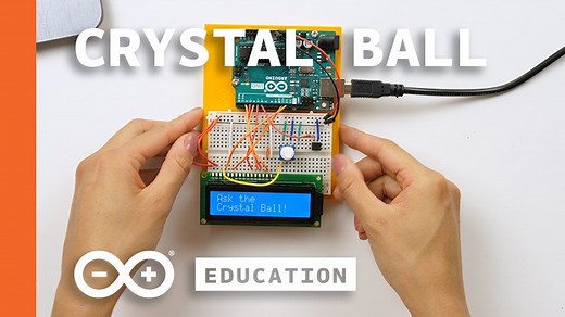 Should you try this Starter Kit project? Electronic cystal ball says yes! 🏠 arduino.cc/remotelearning #ArduinoAtHome | Arduino