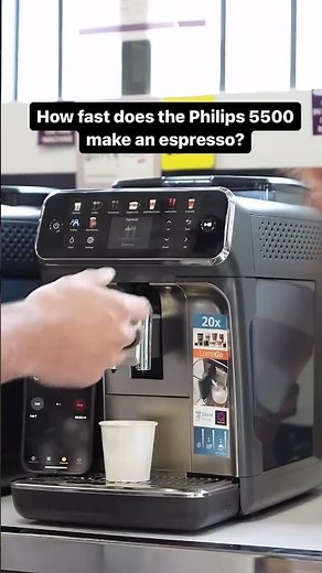Today, we tested the Philips 5500 to see how quickly it can make an espresso from start to finish