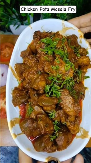 Chicken Pota Masala Fry #shortsfeed #shorts #gizzard #chicken #asmr #peta #masala #viralfood #viral
