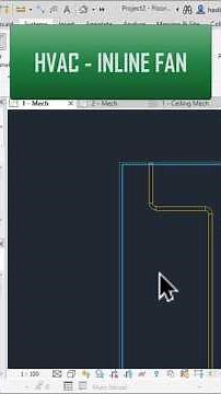 HVAC - INLINE FAN #ducting #hvac #revit #mep