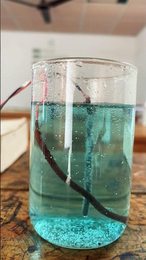 Making copper sulphate crystals #coppersulphate #science #experiment