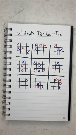 How to play Ultimate Tic-Tac-Toe! #games #tictactoe #strategy #familytime #strategygames