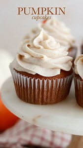 PUMPKIN CUPCAKES 🧡🍂 (recipe below) these will be a hit at any fall gathering: soft and moist, perfectly spiced pumpkin cupcakes paired with irresistible spiced cream cheese frosting 🤌🏼 THE BEST pumpkin cupcakes I’ve ever had! Full recipe (with frosting) linked in my bio or at sugarandsparrow.com/pumpkin-cupcakes PUMPKIN CUPCAKES Yield: 16 cupcakes INGREDIENTS 1 1/4 Cup (165g) all-purpose flour 1 tsp baking powder 1/2 tsp baking soda 1/2 tsp salt 1 tsp ground cinnamon 1/2 tsp ground allspice 