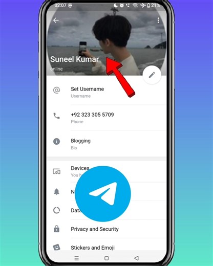 Telegram Profile Picture Kaise Change/Add Karen || How To Add Profile Picture On Telegram #telegram