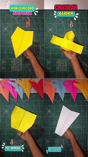 viral origami crafts!! 🥰 , best paper glider tutorial , how to make paper airplanes #shorts #paper