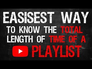Easy way to know the total time of a playlist! #JamCat