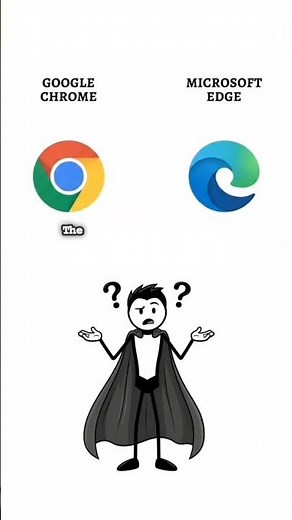 Google Chrome vs Microsoft Edge.😯 #google #chrome #microsoft #edge #DuckDuckGo