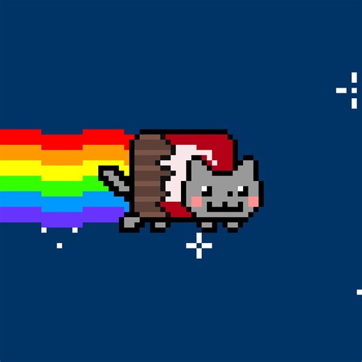 “Who stole all the candy bars?” Suspiciously candy bar shaped Nyan Cat: