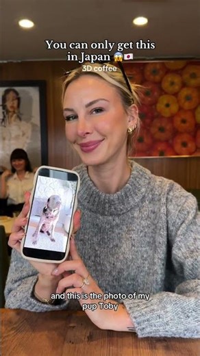 The coolest coffee I’ve ever had in my life 😱 this 3D cafe in Tokyo is such a fun place to spi