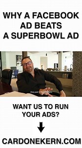3.7K views · 47 reactions | Did you ever think a Facebook Ad would outperform a Super Bowl Ad? We sure didn't! But, we know why... Visit  bit.ly/CKAdvertising if you want us to run your ads for you. | Frank Kern | Facebook