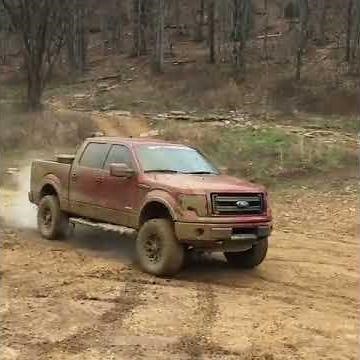 2014 F150 Ecoboost attacking a mud hole woolys off road