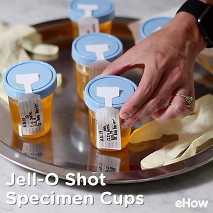 Equal parts delicious and disturbing. Recipe: http://to.ehow.com/PeeSpecimenJelloShots | ehow