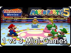 Mario Party 5 - All 1 vs 3 Mini-Games