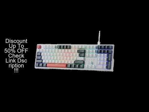 Redragon K668 RGB Gaming Keyboard, 108 Keys Wired Mechanical Keyboard w/Extra 4 Hotkeys Upgraded Hot