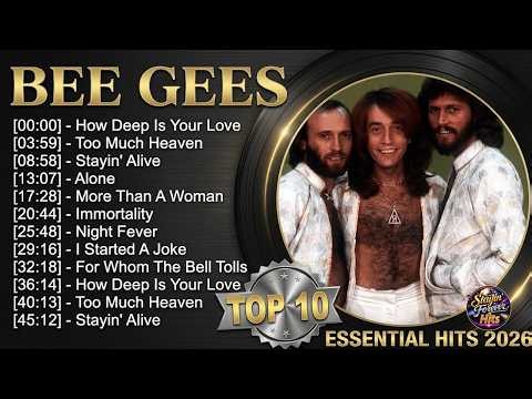 Bee Gees Greatest Hits Full Album - 70s 80s 90s Timeless Music Collection