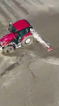 Then, a video of a long wing harrow being used to prepare the rice paddy. #Yanmar #Nipro #AichiPr...