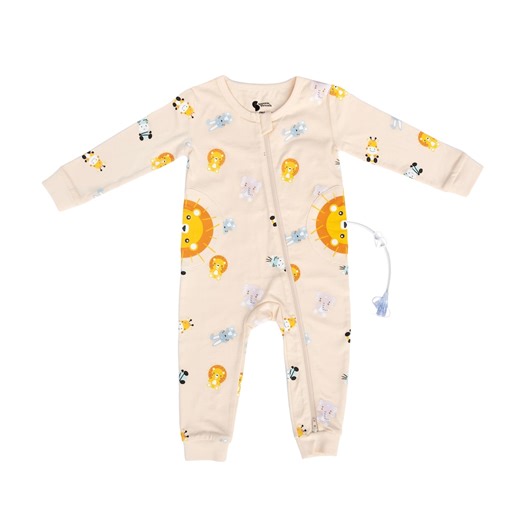 Safari Print Adaptive Baby PJ | G-tube & Catheter Access - Etsy Canada
