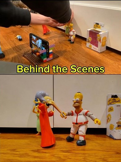 Behind the Scenes Homer Saves Marge ‪@JAKKSPacific‬ The Simpsons Stop Motion