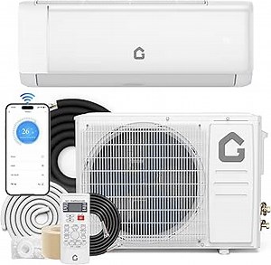 GarveeHome SEER 22 12000BTU 115V Mini Split Air Conditioner | Energy-Efficient Inverter AC System with WiFi, Remote Control & Easy Installation Kit for Rooms Up to 750 Sq.Ft
