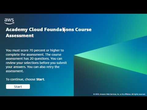 AWS Academy Cloud Foundations Course Assessment